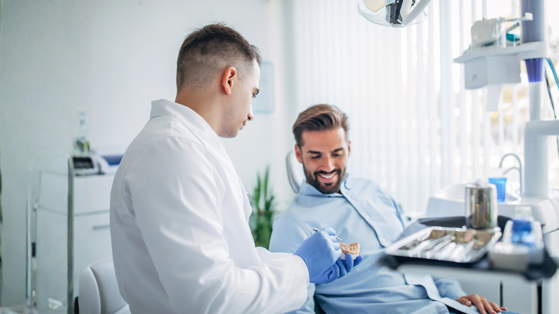 dentist and patient