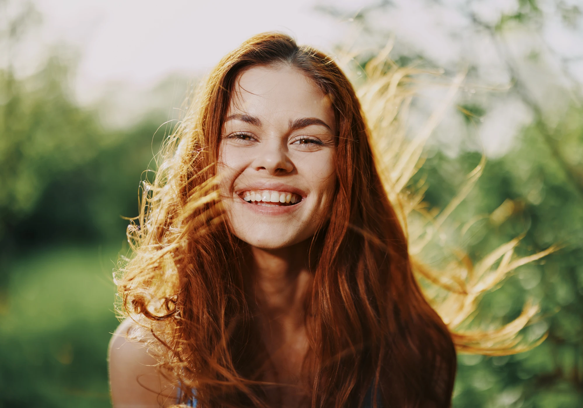 smiling happy woman